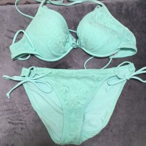 Mint Green Lace Victoria's Secret Bikini